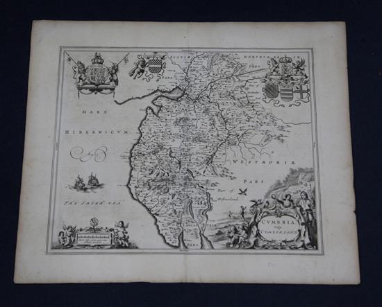 A collection of ten unframed engraved maps:-